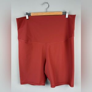 Old Navy Active Maternity Rust Bike Shorts